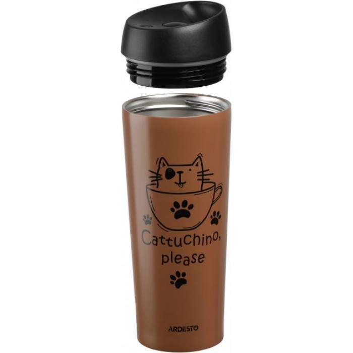 Термокухоль Ardesto Coffee time Cat  450 мл